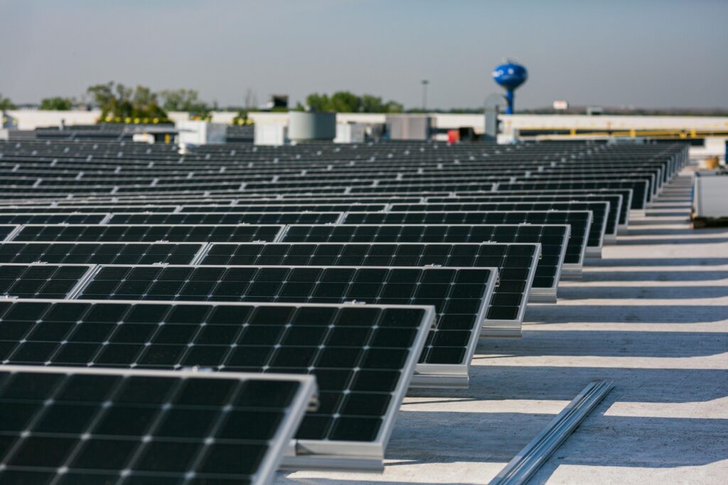 Solar Panels up close 